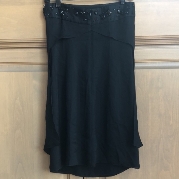 NWT Emporio Armani strapless jewel beaded 100% silk flyaway layered minidress - Picture 10 of 15